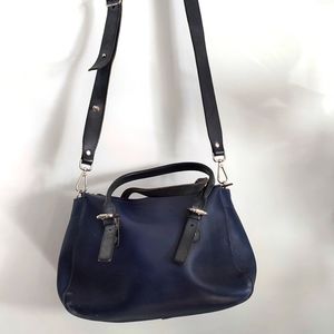 M0851 blue leather bag